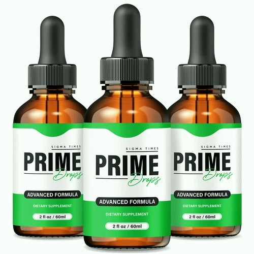 (3 Pack) Prime Drops for Men, Advanced Support for Overall Male Health