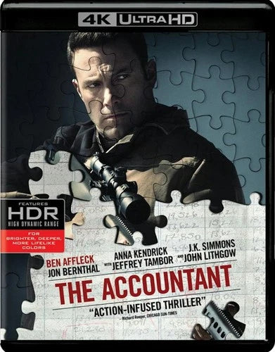 The Accountant 4K UHD Blu-ray Ben Affleck NEW