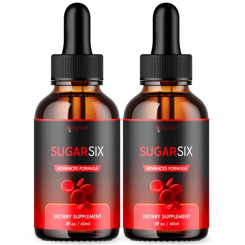 (2 Pack) Sugar Six Blood Support Drops Advanced Vitamin Supplement 60 Servings
