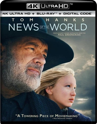 News of the World 4K UHD Blu-ray Tom Hanks NEW