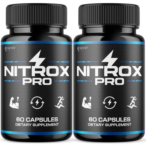 (2 Pack) Nitrox Pro for Men Advanced Max Formula Vitamin Supplement 120 Capsules