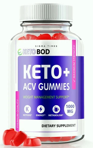 KetoBod Keto + ACV Gummies for Advanced Weight Loss and Energy 60ct