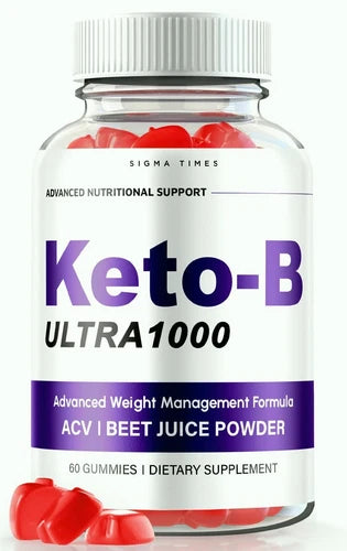 Keto-B Advanced ACV Weight Loss Gummies for Fat Burning and Energy 60ct