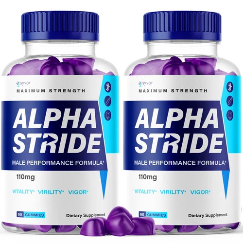 Alpha Stride Gummies For Men, Advanced Performance Supplement 120 Gummies