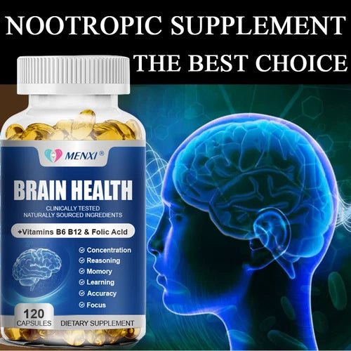 Brain Memory Supplement Improve Cognitive Funtions Memory, Focus, Brain Booster