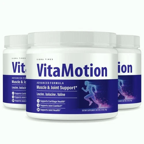 (3 Pack) VitaMotion Powder, Vita Motion Muscle and Joint Health Support