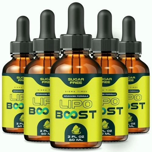 (5 Pack) Lipo Boost Weight Loss Drops - LipoBoost Liquid Advanced Formula