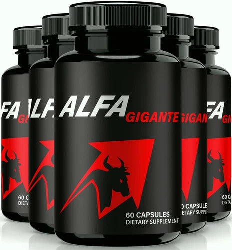 (5 Pack) Alfa Gigante for Men, AlfaGigante Male Enhancement Pills for Stamina
