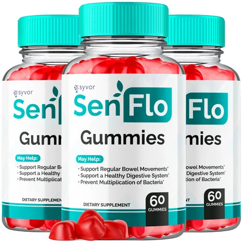 Senflo Digestive Support Gummies Advanced Gut Health Balance Supplement 180 Gums