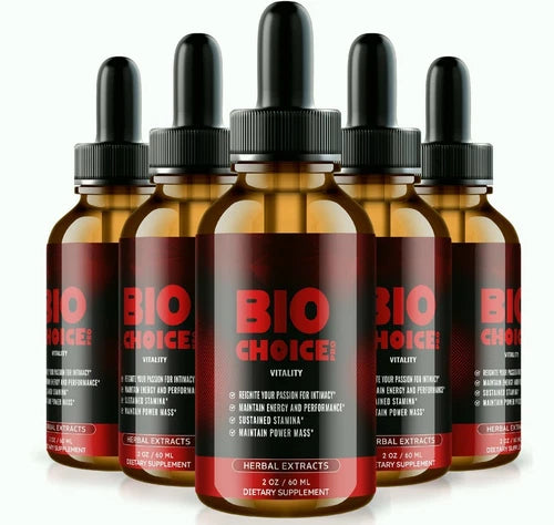 (5 Pack) Bio Choice Pro Male Health Drops to Boost Stamina, Drive, & Energy