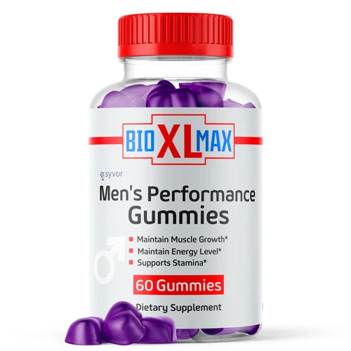 (1 Pack) Bio XL Max Male Gummys Advanced Formula Vitamin Supplement 60 Gummies