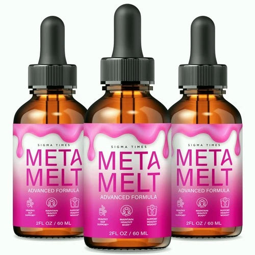 (3 Pack) Meta Melt for Weight Loss - Fat-Burner Formula for Dashing Diva Glow