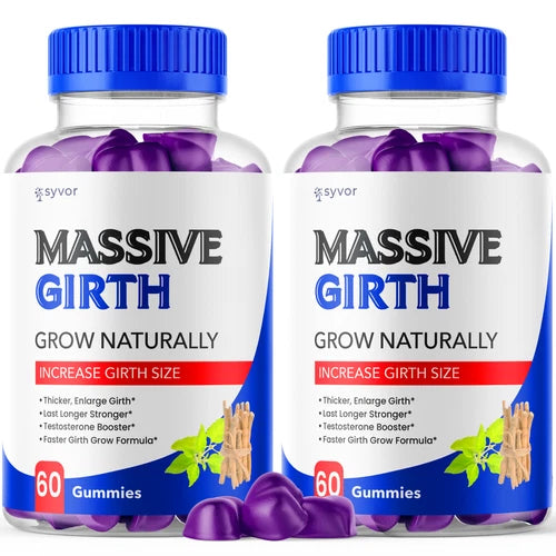 (2 Pack) Massive Girth Male Gumy Advanced Formula Vitamin Supplement 120 Gummies