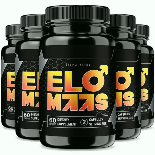 (5 Pack) Elo Maas Capsules for Men, EloMaas Pills for Male Health and Stamina