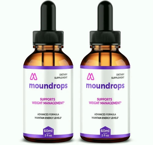 (2 Pack) Moundrops Weight Loss Drops for Burning Excess Fat & Boosting Energy