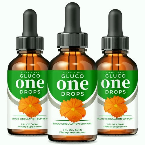 (3 Pack) Gluco One Drops - GlucoOne Drops Liquid Blood Support For Stable Levels