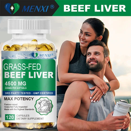 Grass Fed Beef Liver Capsules - Grass-fed,Undefatted,Liver Heart Health Support