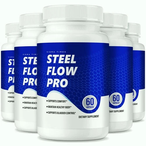 (5 Pack) Steel Flow Pro for Men to Support Prostate Health and Urinary Functions