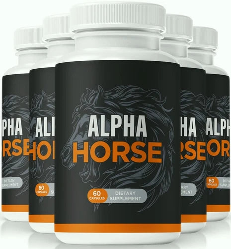 (5 Pack) Alpha Horse Pills for Men, Alpha Horse Male for ed & Vitality