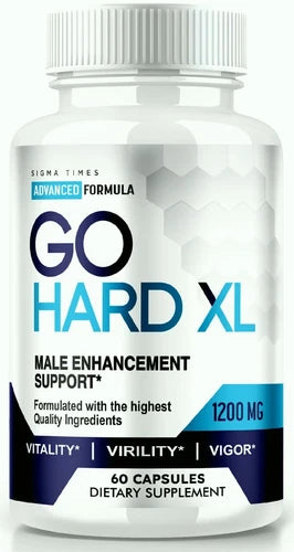 Go Hard XL Male Health Pills to Boost T-levels for Energy and Drive 60ct