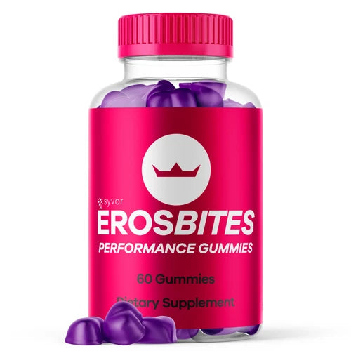 Eros Bites Gummies for Men Max Strength Formula Vitamin Supplement 60 Gummies