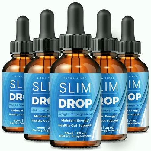 (5 Pack) Slim Drop for Weight Loss - Premium Slim Drops Fat-Burning Support