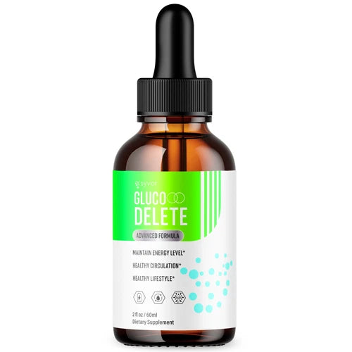 GLuco Delete Drops Advanced Formula Vitamin Supplement All Natural 30 Servings