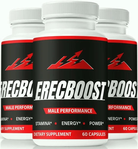 (3 Pack) Erecboost for Men, Erecboost Capsules to Support Male Impotence