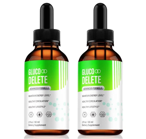 (2 Pack) Gluco Delete Drops Formula to Support Healthy Blood Levels