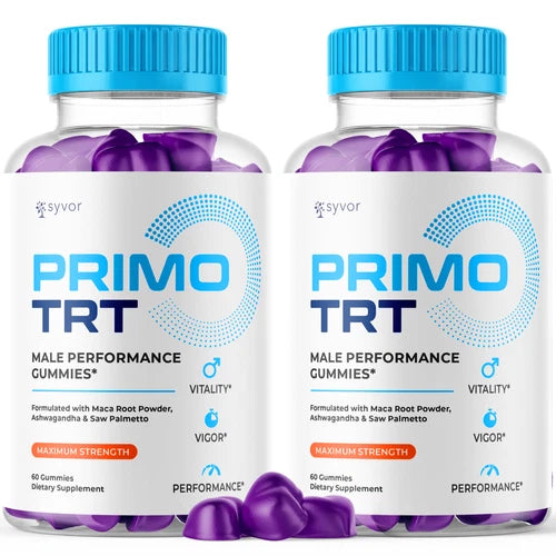 Primo TRT Men's Gummies Advanced Pro Formula Chewable Supplement 120 Gummies