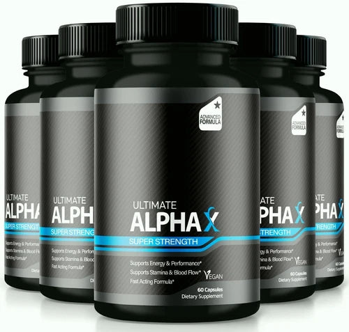 (5 Pack) Ultimate Alpha X Male Health Pills to Boost Stamina and Energy Levels