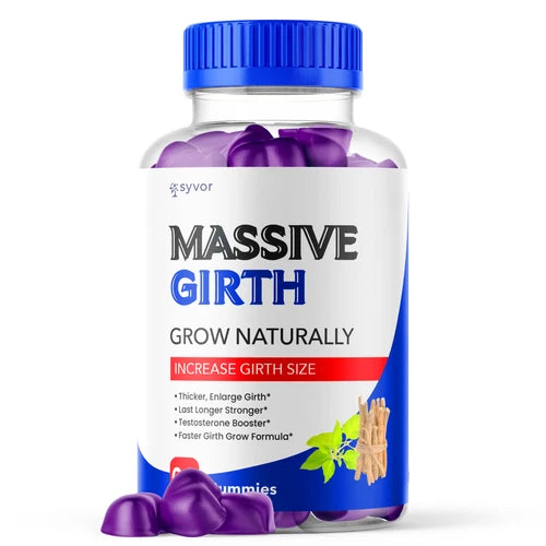 (1 Pack) Massive Girth Male Gummy Advanced Formula Vitamin Supplement 60 Gummies