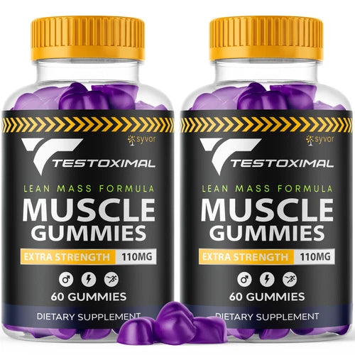 Testoximal Gummies For Men, Advanced Performance Formula Supplement 120 Gummies