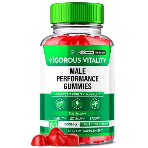 Vigorous Vitality Men's Formula Gummies Boost Stamina & Endurance 60 Gummies