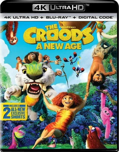 The Croods A New Age 4K UHD Blu-ray Clark Duke NEW