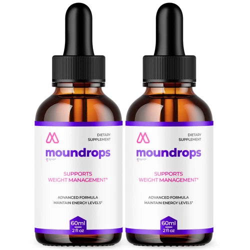 (2 Pack) Moundrops Weight Loss Drops Moun Drops Weight Management Liquid 120ML