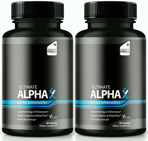 (2 Pack) Ultimate Alpha X Male Health Pills to Boost Stamina and Energy Levels