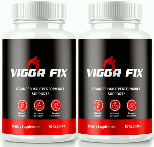 (2 Pack) Vigor Fix Male Health Pills to Enhance Masculine Vitality and Libido