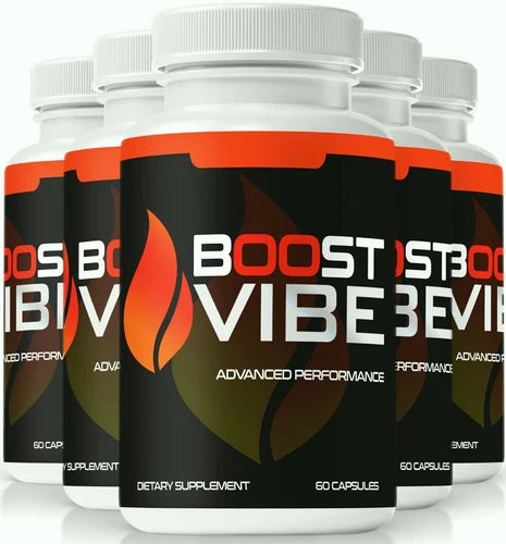 (5 Pack) Boost Vibe ed Pills for Men, Male Health Pills to Boost Stamina & Power