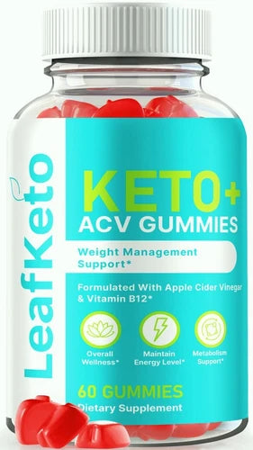 Leaf Keto ACV Gummies for Advanced Weight Loss, Fat Burning & Energy 60ct