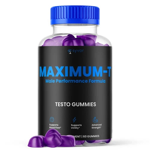 Maximum-T Male Performance Gummies Advanced Vitamin Supplement 60 Gummies