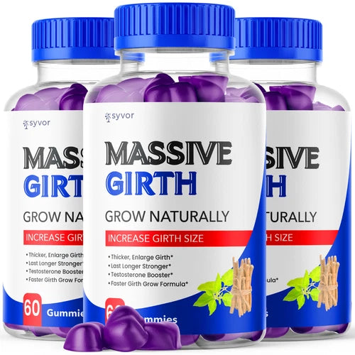 (3 Pack) Massive Girth Male Gumy Advanced Formula Vitamin Supplement 180 Gummies
