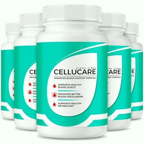 (5 Pack) CelluCare Blood Support Pills for Combating Fatigue & Boosting Energy
