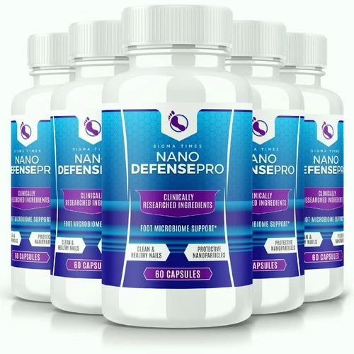 (5 Packs) Nano DefensePro for Healthy Skin and Nails, Nail Fungus Support Pills