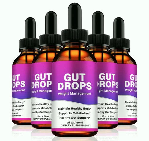 (5 Pack) Gut Drops, Advanced Weight Loss & Gut Health Support Drops