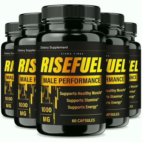 (5 Pack) Rise Fuel for Men,  RiseFuel Natural Support for Overall Male Health