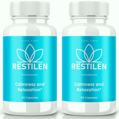 (2 Pack) Restilen Stress & Relaxation Pills to Improve Overall Well-Being
