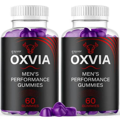(2 Pack) Oxvia Male Gummies Advanced Formula Vitamin Supplement 120 Gummies