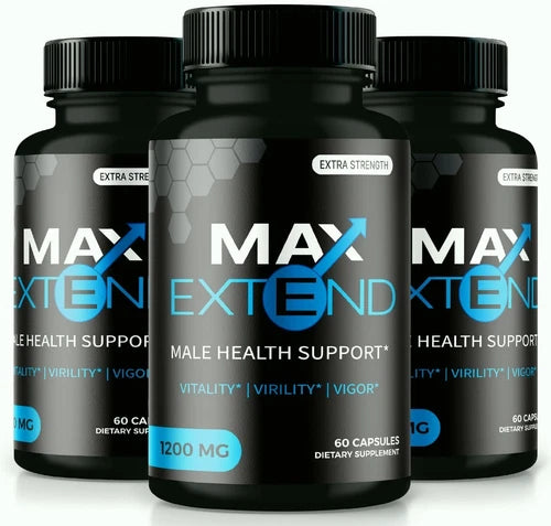 (3 Pack) Max Extend Male Health Support Pills to Boost Vitality and Performance