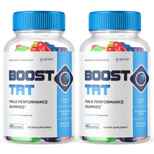 (2 Pack) Boost TRT Male Gummys Advanced Boost TRT Vitamin Supplement 120 Gummies